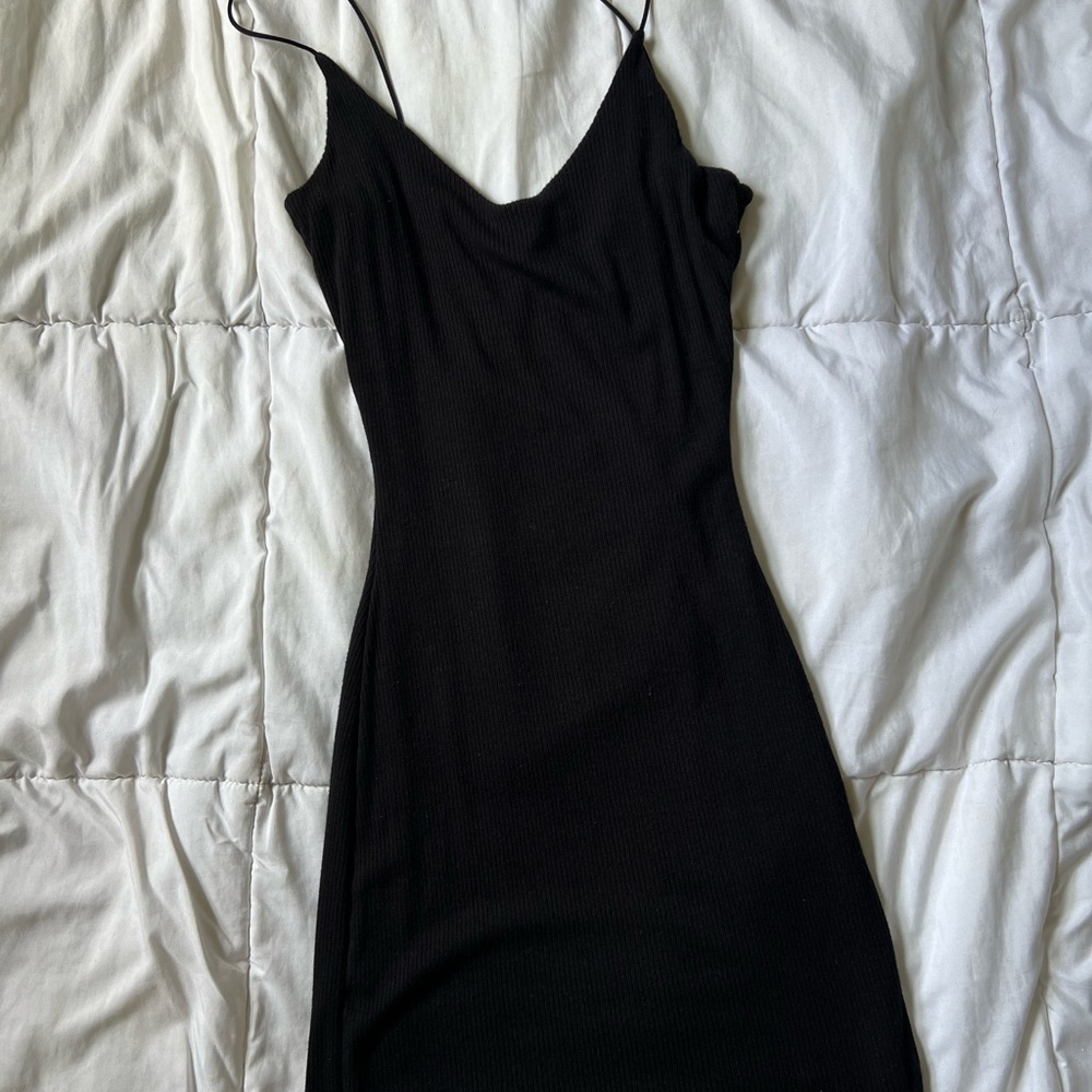 Elegant Black Slip Dress